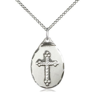 Sterling Silver Cross Medal Religious Jewelry