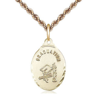 14kt Gold Filled Graduate Medal Religious Jewelry