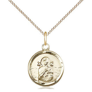 14kt Gold Our Lady of Perpetual Help Medal | Engravable