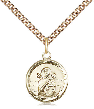 14kt Gold Our Lady of Perpetual Help Medal | Engravable