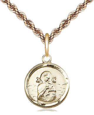14kt Gold Our Lady of Perpetual Help Medal | Engravable