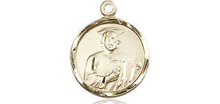 14kt Gold Filled Saint Jude Medal Engraved Catholic Saint Jewelry