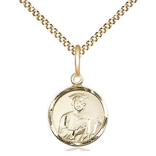 14kt Gold Filled Saint Jude Medal Religious and Catholic Jewelry Engraved Catholic Saint Jewelry