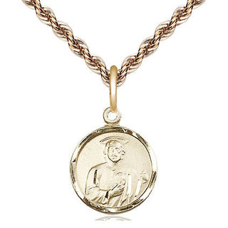 14kt Gold Filled Saint Jude Medal Religious and Catholic Jewelry Engraved Catholic Saint Jewelry