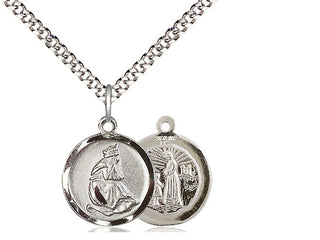 Sterling Silver Our Lady of la Salette Medal Religious and Catholic Jewelry