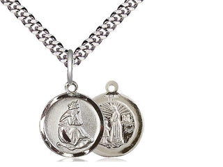 Sterling Silver Our Lady of la Salette Medal Religious and Catholic Jewelry