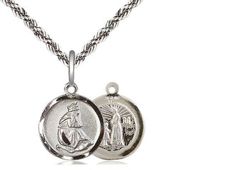 Sterling Silver Our Lady of la Salette Medal Religious and Catholic Jewelry