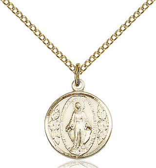 14kt Gold Filled Miraculous Medal Religious and Catholic Jewelry