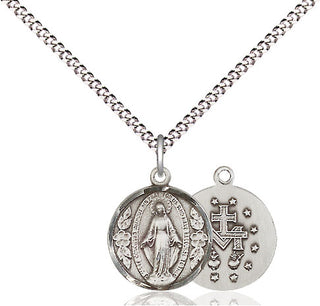 Pewter Miraculous Medal Religious and Catholic Jewelry