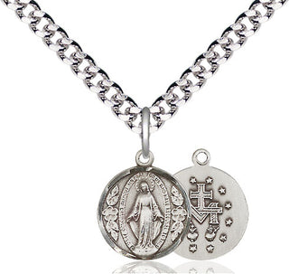 Pewter Miraculous Medal Religious and Catholic Jewelry