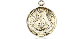 14kt Gold Filled Saint Cabrini Medal Engraved Catholic Saint Jewelry