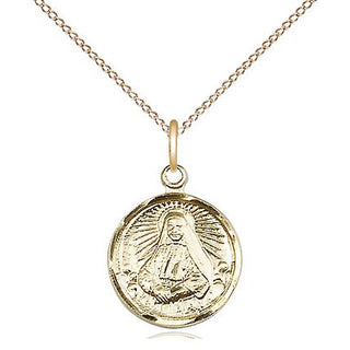14kt Gold Filled Saint Cabrini Medal Religious and Catholic Jewelry Engraved Catholic Saint Jewelry