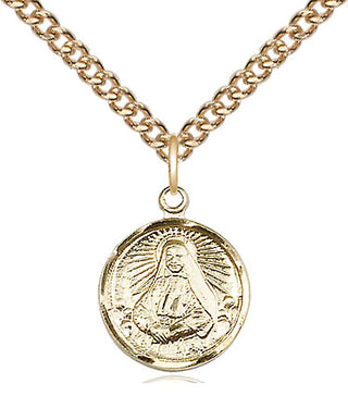 14kt Gold Filled Saint Cabrini Medal Religious and Catholic Jewelry Engraved Catholic Saint Jewelry