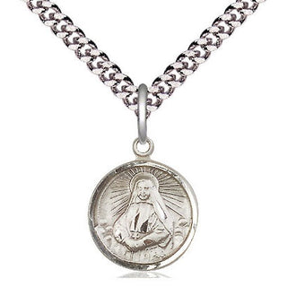 Pewter Saint Cabrini Medal Religious and Catholic Jewelry Engraved Catholic Saint Jewelry