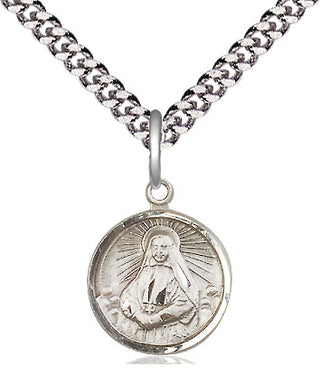 Sterling Silver Saint Cabrini Medal Religious and Catholic Jewelry Engraved Catholic Saint Jewelry