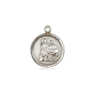 Sterling Silver Saint Raphael Medal Religious and Catholic Jewelry Engraved Catholic Saint Jewelry