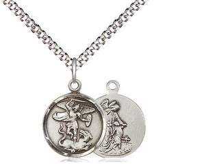 Pewter Saint Michael the Archangel Medal Religious and Catholic Jewelry