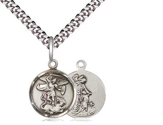 Pewter Saint Michael the Archangel Medal Religious and Catholic Jewelry