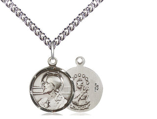 Sterling Silver Scapular Medal Religious and Catholic Jewelry