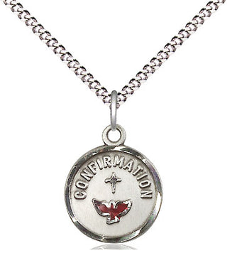 Sterling Silver Confirmation Medal Religious and Catholic Jewelry Engraved Catholic Saint Jewelry