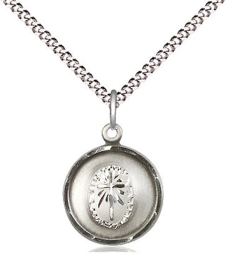 Sterling Silver Cross Medal Religious and Catholic Jewelry Engraved Catholic Saint Jewelry
