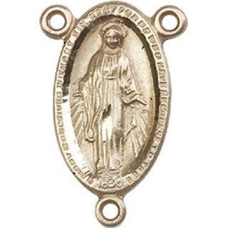 14kt Gold Filled Miraculous Rosary Center Rosary Center