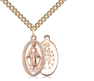 14kt Gold Filled Miraculous Medal Religious Jewelry