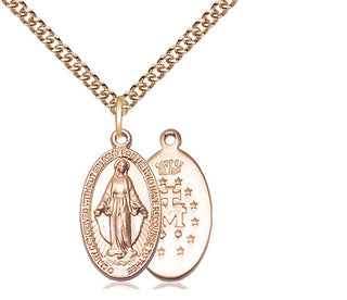 14kt Gold Miraculous Medal