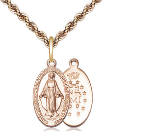 14kt Gold Miraculous Medal