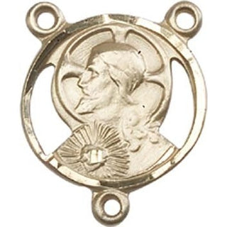 14kt Gold Filled Scapular Rosary Center Rosary Center