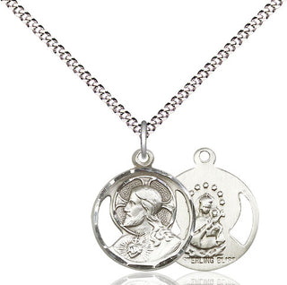 Pewter Scapular Medal Religious Jewelry