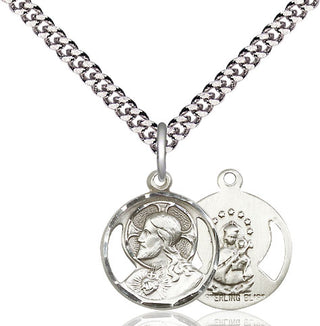 Pewter Scapular Medal Religious Jewelry