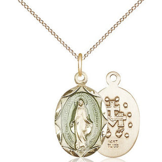 14kt Gold Filled Miraculous Medal Religious Jewelry