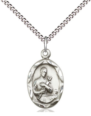 Sterling Silver Saint Gerard Medal Religious Jewelry Engraved Catholic Saint Jewelry