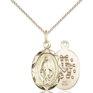14kt Gold Miraculous Medal