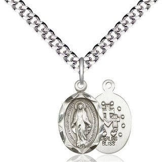 Pewter Miraculous Medal Religious Jewelry