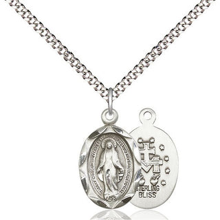 Pewter Miraculous Medal Religious Jewelry