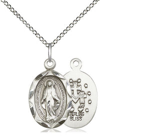 Sterling Silver Miraculous Medal Religious Jewelry