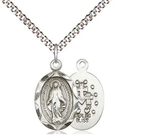 Sterling Silver Miraculous Medal Religious Jewelry
