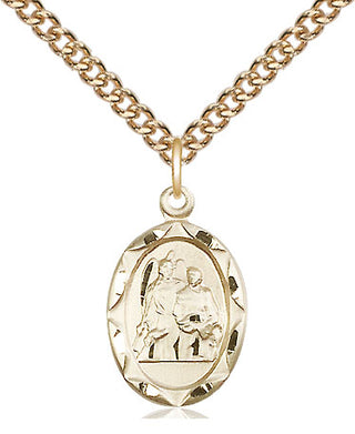 14kt Gold Filled Saint Raphael Medal Religious Jewelry Engraved Catholic Saint Jewelry