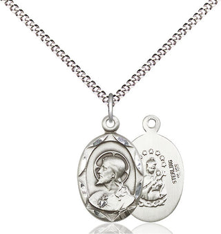 Pewter Scapular Medal Religious Jewelry