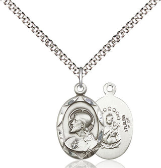 Pewter Scapular Medal Religious Jewelry