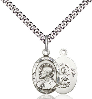 Pewter Scapular Medal Religious Jewelry
