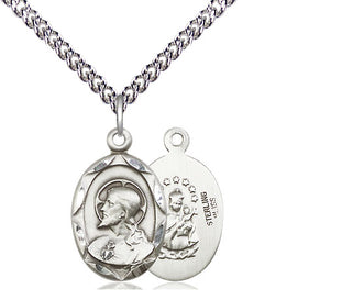 Sterling Silver Scapular Medal Religious Jewelry