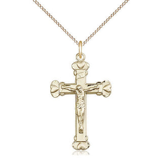 14kt Gold Filled Crucifix Medal Religious and Catholic Jewelry