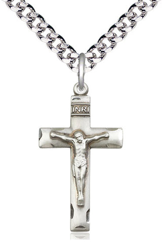 Pewter Crucifix Medal Religious Jewelry
