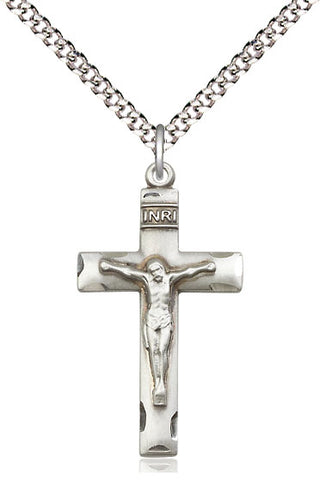 Pewter Crucifix Medal Religious Jewelry