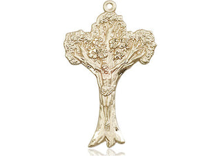 14kt Gold Filled Crucifix Medal