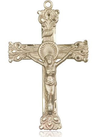 14kt Gold Crucifix Medal