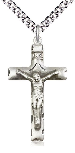 Pewter Crucifix Medal Catholic Jewelry